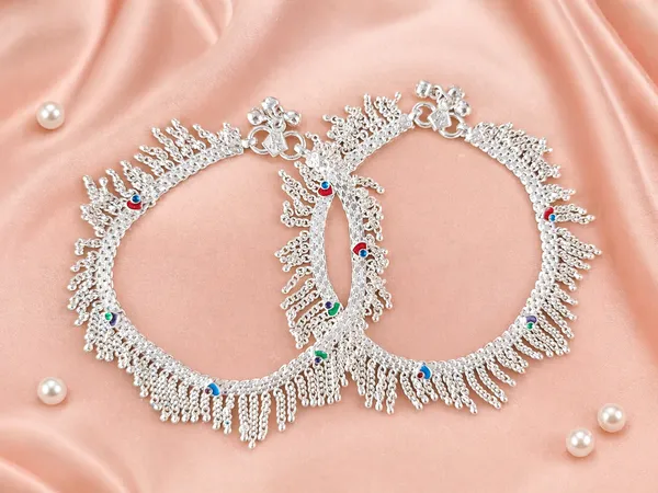 German_Silver_Anklet_|_Payal_34_For_Womens_&_Girls_|_1_Pair
