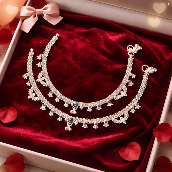 German_Silver_Anklet_|_Payal_35_For_Womens_&_Girls_|_1_Pair
