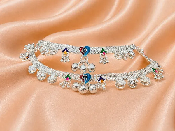 German_Silver_Anklet_|_Payal_39_For_Womens_&_Girls_|_1_Pair