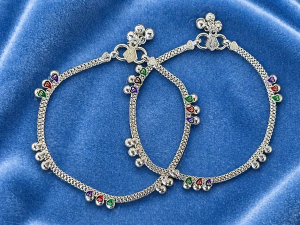 German_Silver_Anklet_|_Payal_41_For_Womens_&_Girls_|_1_Pair