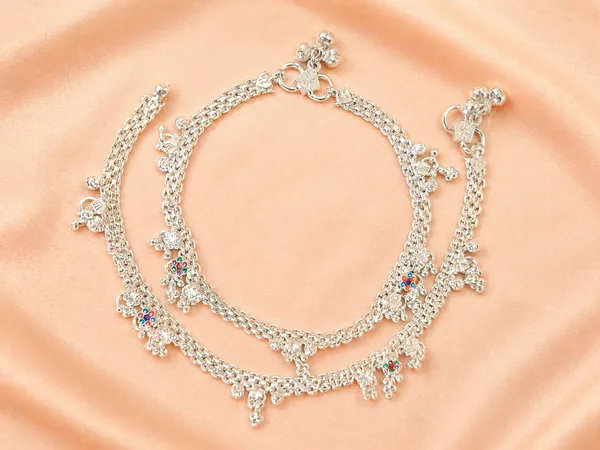 German_Silver_Anklet_|_Payal_42_For_Womens_&_Girls_|_1_Pair