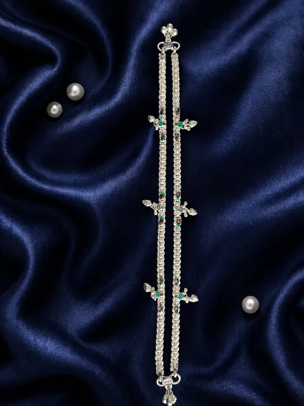 German_Silver_Anklet_|_Payal_Goldy_08_For_Womens_&_Girls_|_1_Pair