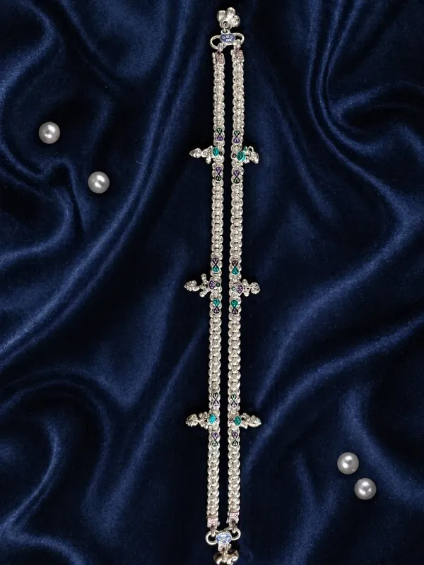 German_Silver_Anklet_|_Payal__Goldy_09_For_Womens_&_Girls_|_1_Pair