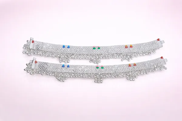 German_Silver_Anklet_|_Payal_For_Womens_&_Girls_|_1_Pair