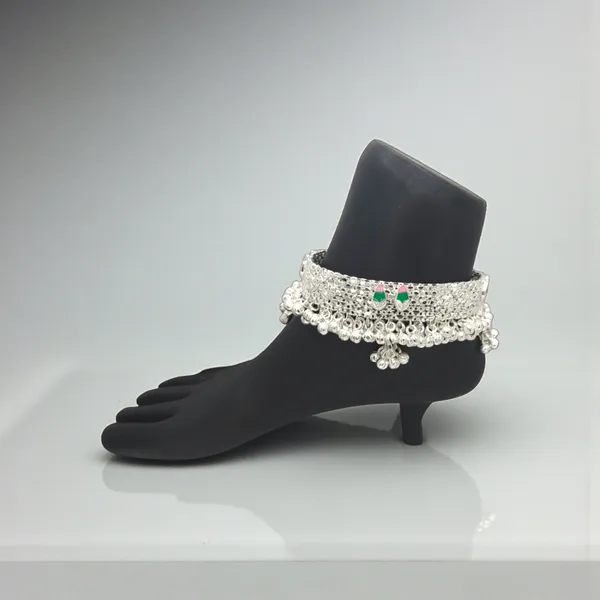 German_Silver_Anklet_|_Payal_For_Womens_&_Girls_|_1_Pair