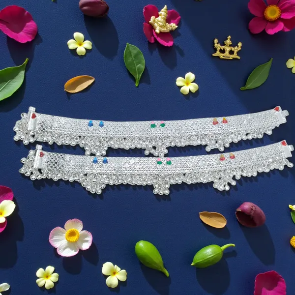 German_Silver_Anklet_|_Payal_For_Womens_&_Girls_|_1_Pair