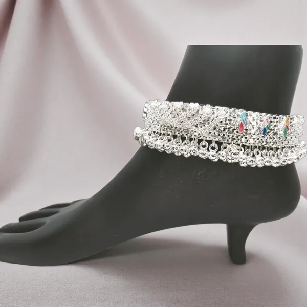 German_Silver_Anklet_|_Payal_For_Womens_&_Girls_|_1_Pair