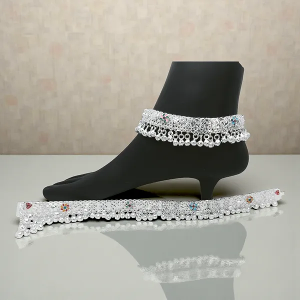 German_Silver_Anklet_|_Payal_For_Womens_&_Girls_|_1_Pair
