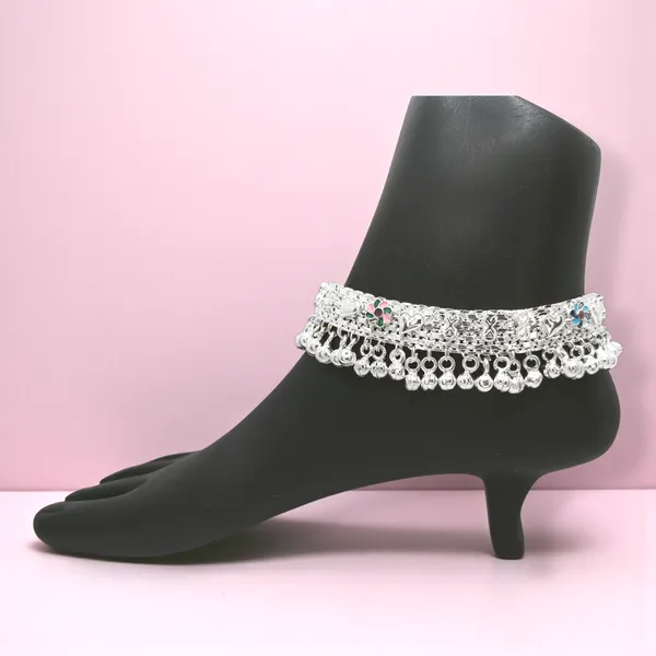 German_Silver_Anklet_|_Payal_For_Womens_&_Girls_|_1_Pair
