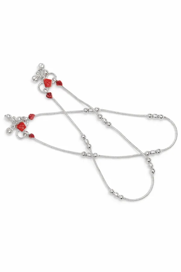 German_Silver_Anklet_|_Payal_For_Womens_&_Girls_|_1_Pair