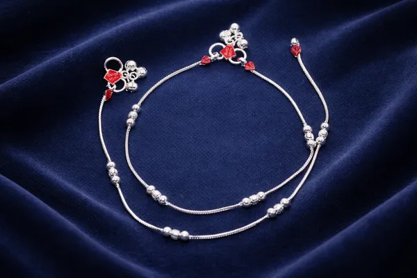 German_Silver_Anklet_|_Payal_For_Womens_&_Girls_|_1_Pair