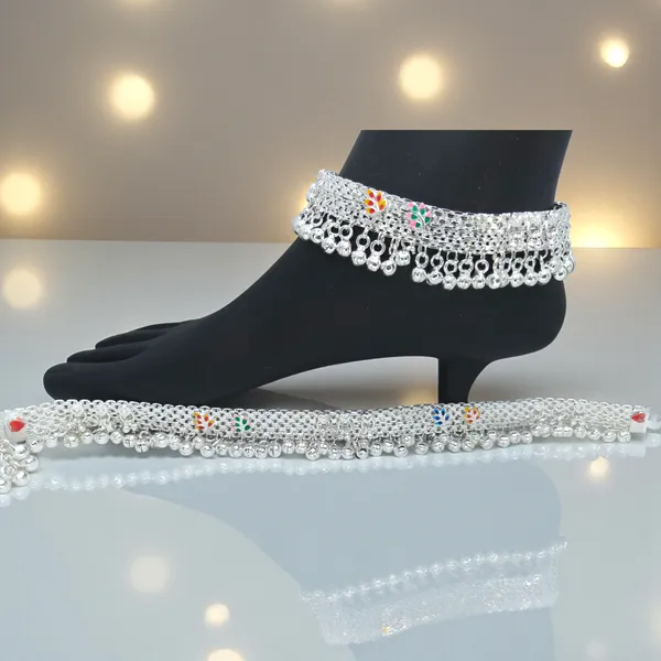 German_Silver_Anklet_|_Payal_For_Womens_&_Girls_|_1_Pair
