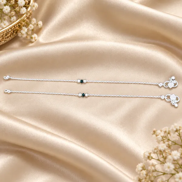German_Silver_Chain_Anklet_|_Payal_For_Womens_&_Girls_|_1_Pair