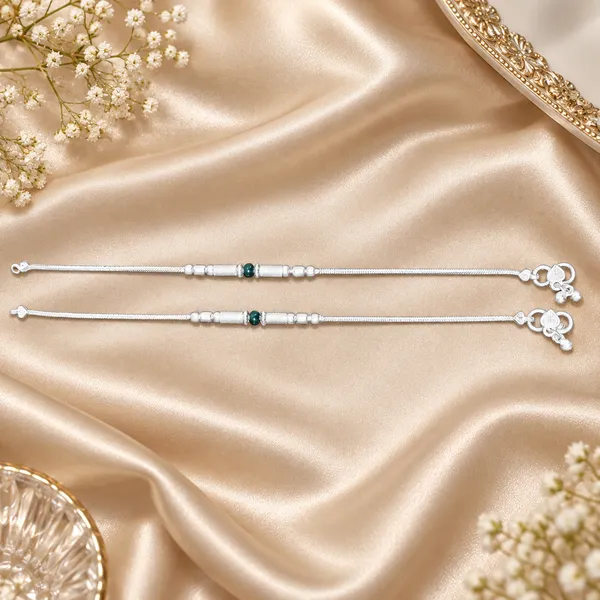 German_Silver_Chain_Anklet_|_Payal_For_Womens_&_Girls_|_1_Pair
