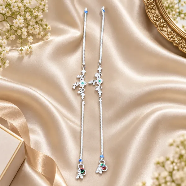German_Silver_Chain_Anklet_|_Payal_For_Womens_&_Girls_|_1_Pair
