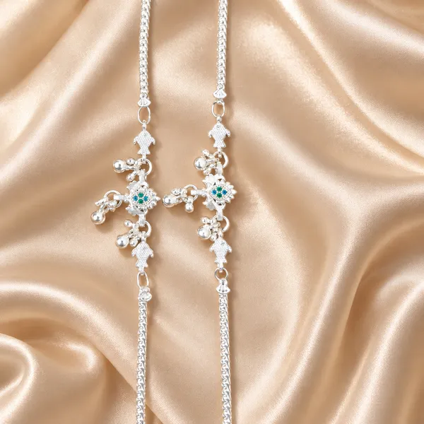 German_Silver_Chain_Anklet_|_Payal_For_Womens_&_Girls_|_1_Pair