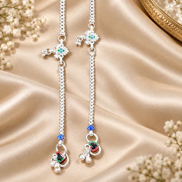 German_Silver_Chain_Anklet_|_Payal_For_Womens_&_Girls_|_1_Pair