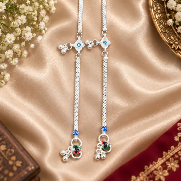 German_Silver_Chain_Anklet_|_Payal_For_Womens_&_Girls_|_1_Pair