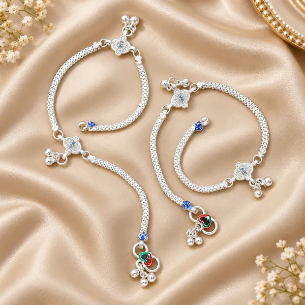 German_Silver_Chain_Anklet_|_Payal_For_Womens_&_Girls_|_1_Pair