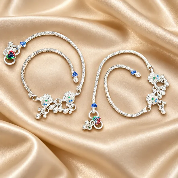 German_Silver_Chain_Anklet_|_Payal_For_Womens_&_Girls_|_1_Pair