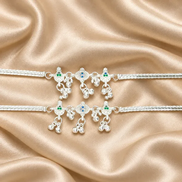 German_Silver_Chain_Anklet_|_Payal_For_Womens_&_Girls_|_1_Pair
