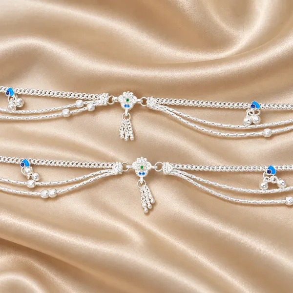 German_Silver_Chain_Anklet_|_Payal_For_Womens_&_Girls_|_1_Pair