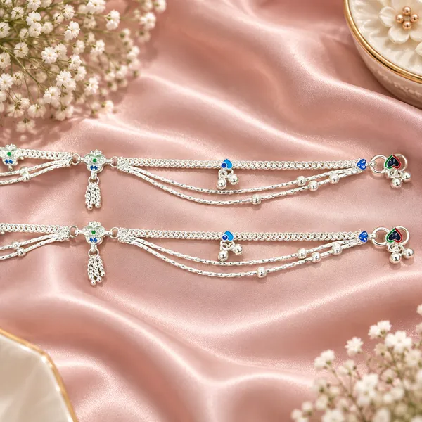 German_Silver_Chain_Anklet_|_Payal_For_Womens_&_Girls_|_1_Pair