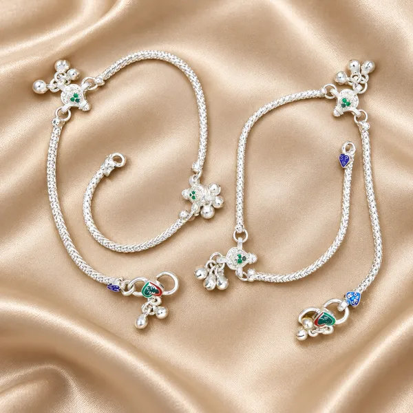 German_Silver_Chain_Anklet_|_Payal_For_Womens_&_Girls_|_1_Pair