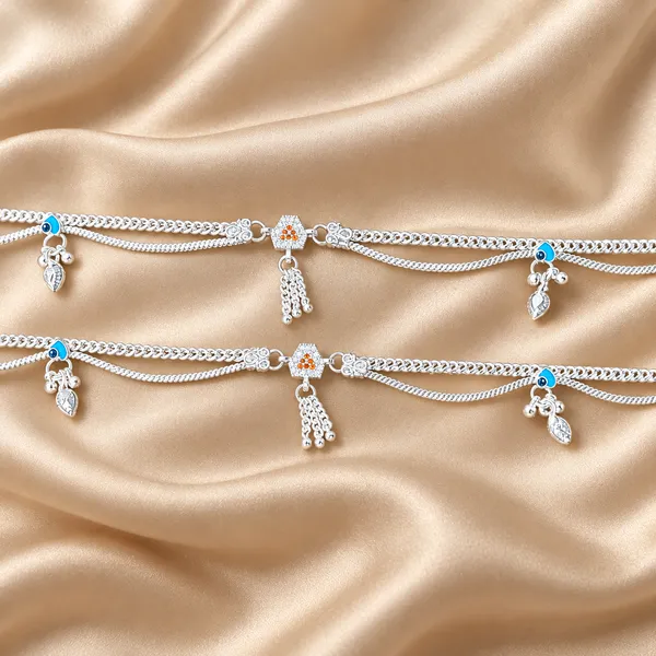 German_Silver_Chain_Anklet_|_Payal_For_Womens_&_Girls_|_1_Pair