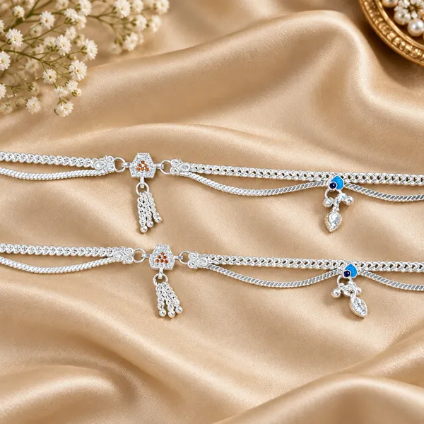 German_Silver_Chain_Anklet_|_Payal_For_Womens_&_Girls_|_1_Pair