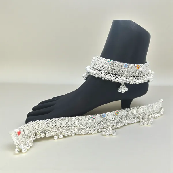 German_Silver_Anklet_|_Payal_For_Womens_&_Girls_|_1_Pair