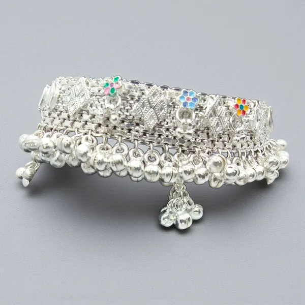 German_Silver_Anklet_|_Payal_For_Womens_&_Girls_|_1_Pair