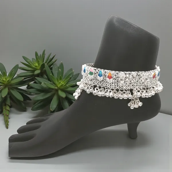German_Silver_Anklet_|_Payal_For_Womens_&_Girls_|_1_Pair