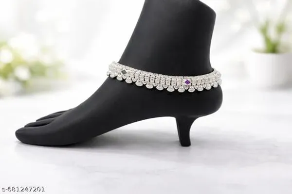 German_Silver_Anklet_|_Payal_For_Womens_&_Girls_|_1_Pair