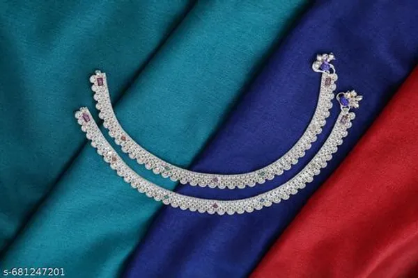 German_Silver_Anklet_|_Payal_For_Womens_&_Girls_|_1_Pair