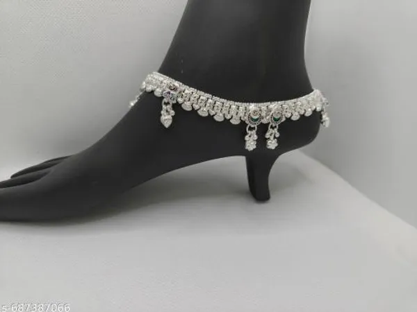 German_Silver_Anklet_|_Payal_For_Womens_&_Girls_|_1_Pair