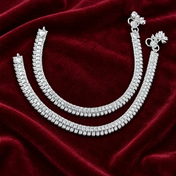 German_Silver_Anklet_|_Payal_For_Womens_&_Girls_|_1_Pair