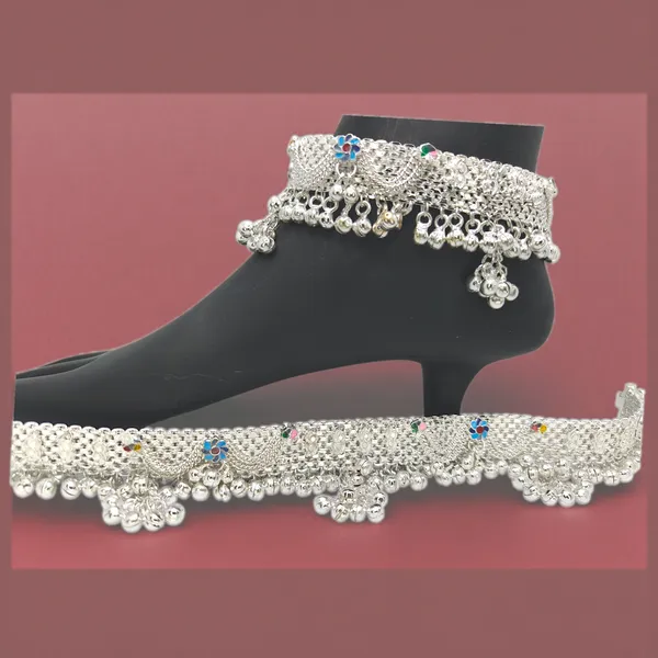 German_Silver_Anklet_|_Payal_For_Womens_&_Girls_|_1_Pair