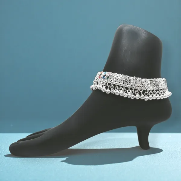 German_Silver_Anklet_|_Payal_For_Womens_&_Girls_|_1_Pair