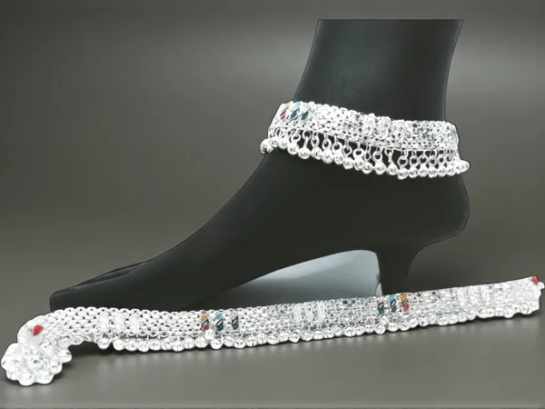 German_Silver_Anklet_|_Payal_For_Womens_&_Girls_|_1_Pair