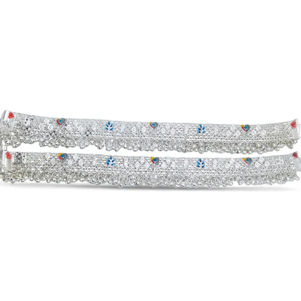 German_Silver_Anklet_|_Payal_For_Women's_&_Girls_|_1_Pair