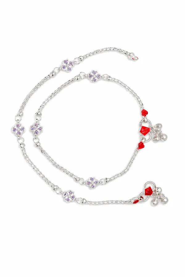 German_Silver_Anklet_|_Payal_For_Womens_&_Girls_|_1_Pair