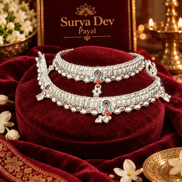 German_Silver_Chain_Anklet_|_Payal_For_Womens_&_Girls_|_1_Pair
