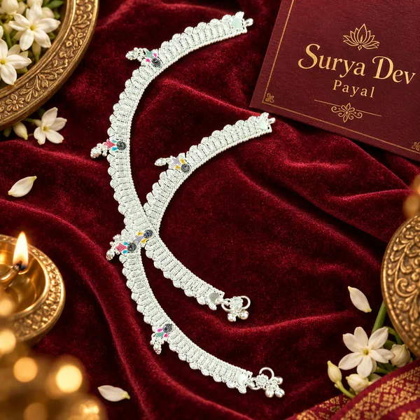 German_Silver_Chain_Anklet_|_Payal_For_Womens_&_Girls_|_1_Pair