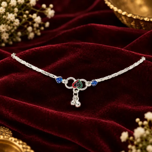 German_Silver_Chain_Anklet_|_Payal_For_Womens_&_Girls_|_1_Pair