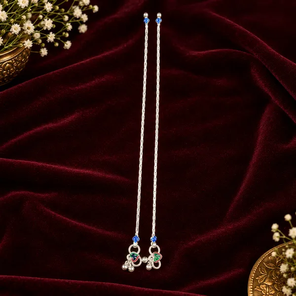 German_Silver_Chain_Anklet_|_Payal_For_Womens_&_Girls_|_1_Pair