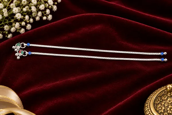 German_Silver_Chain_Anklet_|_Payal_For_Womens_&_Girls_|_1_Pair