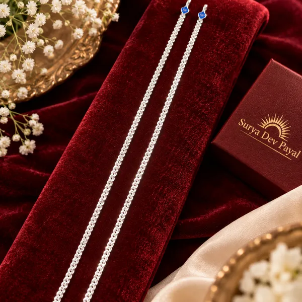 German_Silver_Chain_Anklet_|_Payal_For_Womens_&_Girls_|_1_Pair