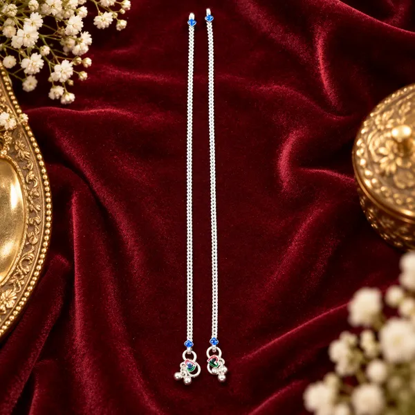 German_Silver_Chain_Anklet_|_Payal_For_Womens_&_Girls_|_1_Pair