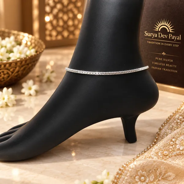 German_Silver_Chain_Anklet_|_Payal_For_Womens_&_Girls_|_1_Pair